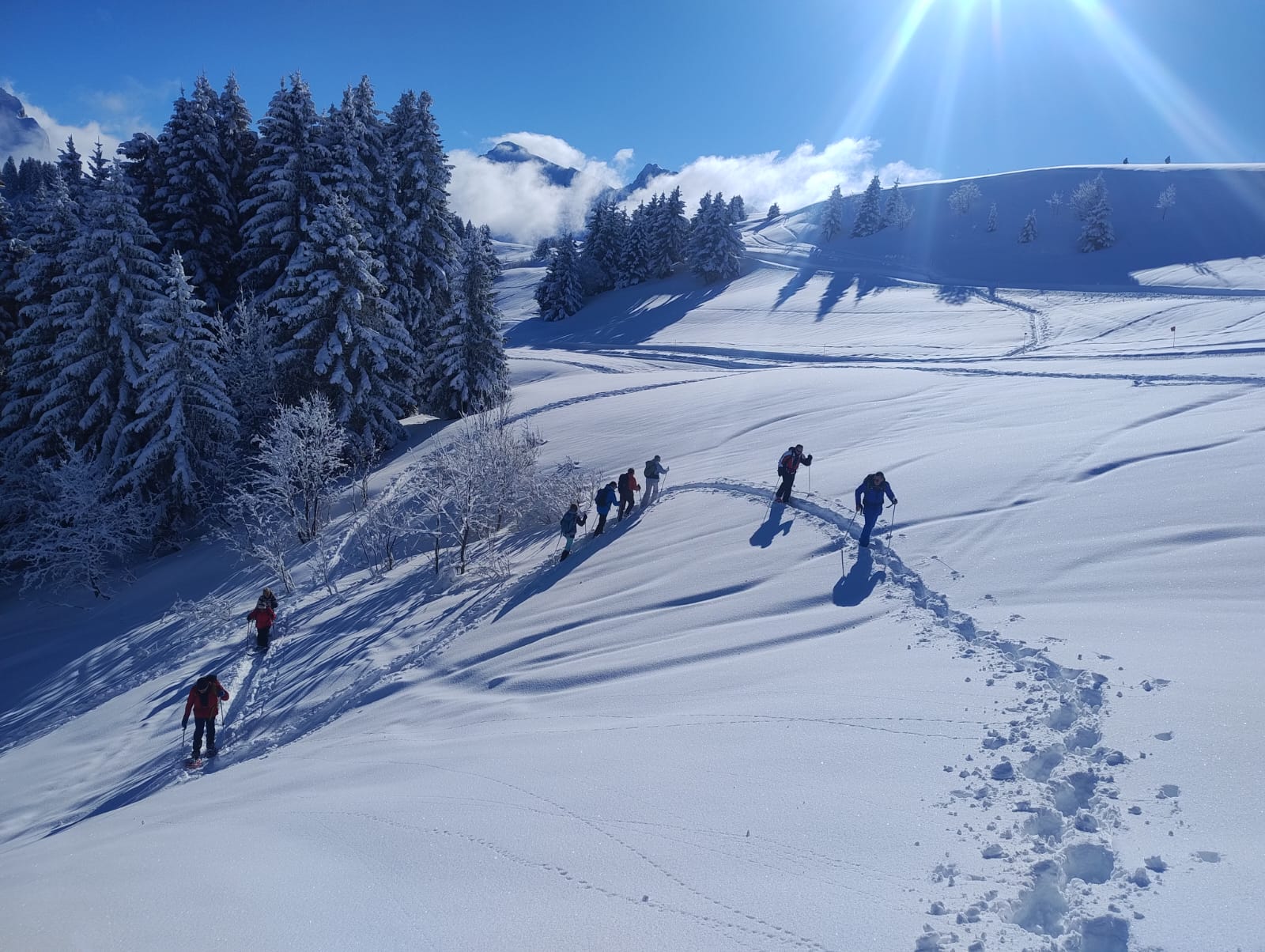 sortie randonnee raquettes journee